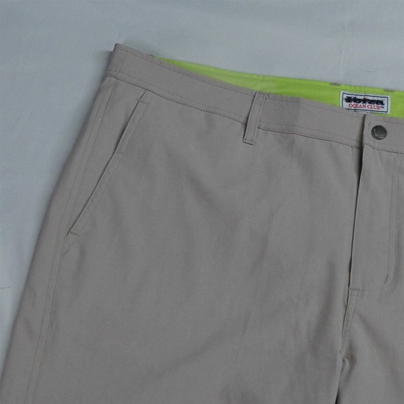 Ibiza Ocean Club 36 x 7" Khaki‎ Mesh Lined Swim Trunks Shorts - Picture 2 of 7